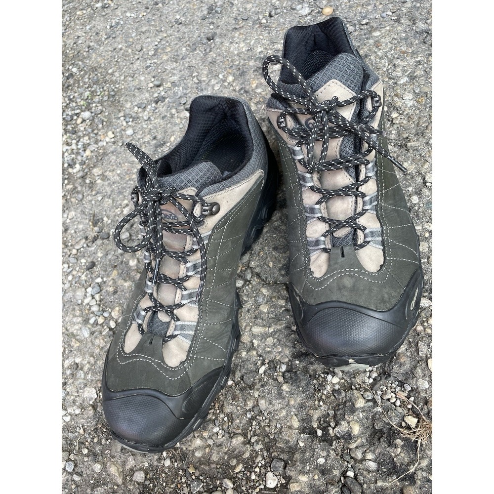 Oboz Bridger B-Dry Waterproof Low Hiking Shoes - Men's Size 13 - Gray